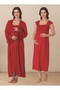 Maternity Pajamas and Nightgown Set with Breastfeeding Feature, 4-Piece Set - 3