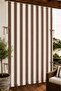Brown Cream-Balcony Curtain with Enxboy Option and Laces, Rainproof - 2