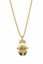 Stylish Necklace with Yellow Stone and Rabbit Figure