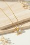 Elegant Bowknot Design Steel Necklace Yellow Color Stylish Women's Accessory - 4