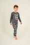 Boy's the Best One Gray Long Sleeve Pajama Set Rp3874-C-V2 - 5