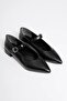 Women's black daily short heeled shoe tr23ms01a - 3