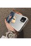 iPhone 11 Compatible Silicone Edge Hard Back Case Couple Phone Case Tower Pattern - 4
