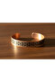 New Series Copper Micro Geometric Ethnic Pattern Adjustable Clamp Bracelet - 6