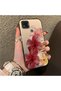 Poco C31 Compatible Silicone Edge Hard Back Case Couple Phone Case with Floral Pattern - 3