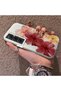 Realme C65 4g Compatible Silicone Edge Hard Back Case Couple Phone Case with Floral Pattern - 2
