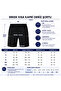 Men's Short Capri Swim Trunks Black - Zipper Pockets, Mesh Inner Lining, Quick Dry Beach Shorts - 3