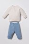 Baby Boy Printed White Long Sleeve Pajama Set Usb3165-C-V2 - 4
