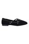 S17 Black Stone Women's Flat Ballerina Shoes - 2