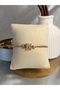 N Letter Detail Zircon Stone Women's Steel Bracelet - 2