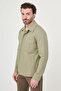 Straight Slim Fit Lapel Collar Hidden Button Seasonal Men's Coat Khaki - 39663.26Y - 4