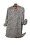 Plus Size Viscose Patterned Lace-Up Tunic - 2