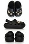 Children's Black Stone Cross Slippers Garden Pool Beach Coast Bathroom Sandals Slippers - 3