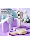 Rechargeable Electric Hair Detangling Brush with Auto Mist Spray, Red Light Therapy & One-Button Self-Cleaning: Pink Colour - 5