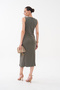 Yandan Brooched Pleated Pique Modal Dress - 5