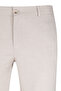 Beige Regular Fit Linen Trousers with Side Pockets - 2