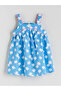 Girl's Floral Linen Blend Dress
