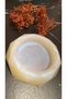 Shiny Pearlescent Ecru Colored Symmetrical and Geometric Shaped Ash Tray Handmade Epoxy Gift - 8