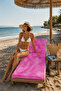 Tassel Design Cotton Beach Sarong Thin Textured Summer Pool Pareo