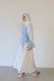 Women's Asymmetrical Cut Waist Tie Modal Hijab Shirt - 2