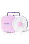 Compartment Lunch Box With Detachable Spinner Set & Carry Handle - Purple
