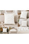 Flora 43X43 cm Decorative Throw Pillow Cover |   Embossed Floral Pattern Modern Sofa Cushion Cover - 3