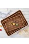 3-Piece Rattan Tray Decorative Tray Wicker Knitted Tray