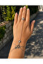 Star Figured Shahmeran Bracelet Adjustable Elegant Women's Hand Accessory Silver Color - 5