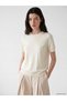 Lcw Comfort Ecru Crew Neck Stoned Women's Knitwear Sweater