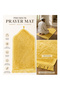 Luxury Velvet Islamic Prayer Mat with Mihrab Design & Decorative Fringe Soft Plush Muslim Salah Prayer Rug, 60 x 35 cm - 3