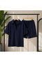 Women's Summer Modal Fabric Polo Collar Shorts T-Shirt Bottom Top Set - 4