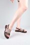 Reli̇za Skin-Suede Decorated Sandals Vi̇zon