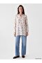 Lcw Grace Ecru Ruffled Collar Floral Women's Tunic - 2