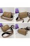 Women's Genuine Leather New Simple and Fashionable Wide Shoulder Strap Single Shoulder Bag, Ladies Top Layer Cowhide Crossbody Bag - 4
