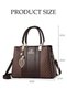 Women's Vintage Tote Bag Handbags with Large Capacity Faux Leather Shoulder Bag Ladies Fashion - 3