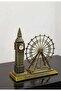 London Eye Edition Big Ben Clock Tower & Ferris Wheel Designed Metal Gift Figurine Tabletop Decorative Set Special Series - 5