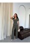 Women's Buckled Double-Breasted Top and Striped Modal Pants Set - 3