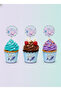 Mermaid Cupcake Decoration Set 25 Pieces Cupcake Molds - Cake Capsules - 2