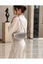 Women's Shoulder and Crossbody Bag Half Moon Model with Magnetic Closure and Gold Detail 20X13X6 cm - 3