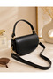 Women's Shoulder and Crossbody Bag Half Moon Model with Magnetic Closure and Gold Detail 20X13X6 cm - 8