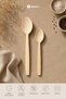 Set of 2 Small Size 100% Natural Boxwood Wooden Spoons Handmade Wooden Dowry Set Mixing and Serving Spoons