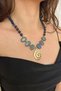 Steel Infinity Symbol Pendant with Lapis Lazuli Natural Stone Sodalite Natural Stone Hand Design Women's Necklace - 5