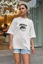 Deftones Oversize Unisex White T-Shirt - 3