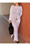 Sequined Knitwear Long Beach Dress - 2