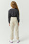 Girl's Elastic Waist Sweat Bottoms - 6