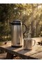 Cvs 1.3 Lt Steel Thermos, Double Sealed Leak-Proof Lid, Vacuum Insulated Unbreakable Tea and Coffee Thermos (Black/Steel)