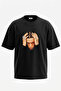 Central Cee_2 Design Printed Unisex Oversize Black Tshirt