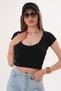 Women's V-Neck Camisole Crop T-Shirt - 2