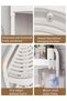 4 Tier Plastic Adjustable Corner Shower Caddy Shelf Mesh Drain Mold Resistant Bathroom Organizer - 5