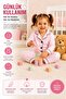 Pink Striped Girls' Pajama Set - 6
